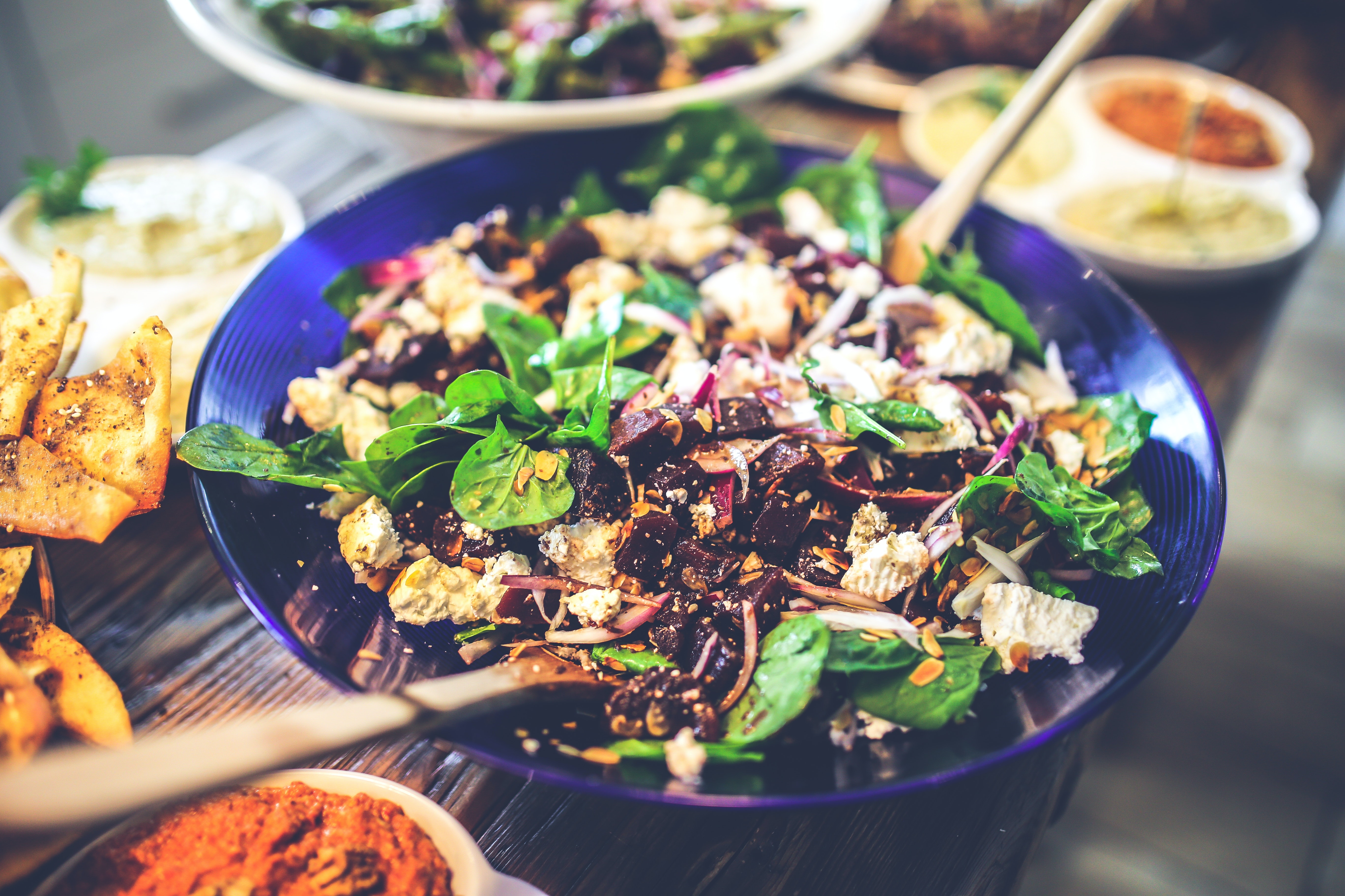 A colourful meal made with vegetables and recognisable whole-food ingredients
